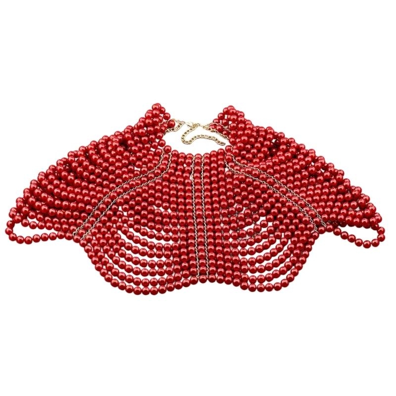 Body Jewelry Usa - 49MD Elegancki damski szal Wielowarstwowy zroszony