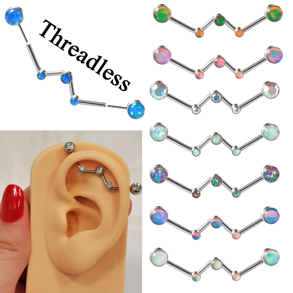 Body Jewelry Threadless - 1PC stal chirurgiczna 316L 14G konstelacja