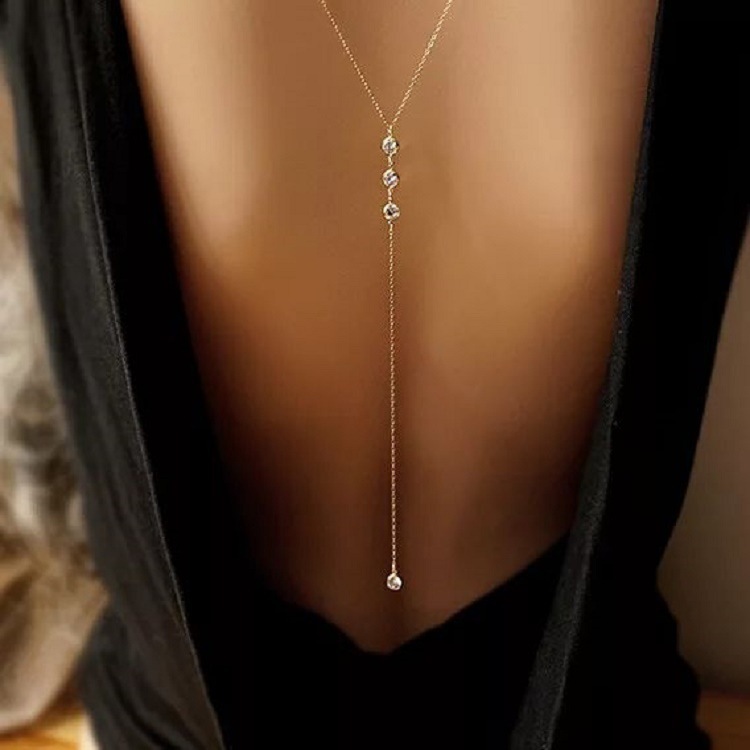 Body Jewelry Outfit - Nowy Seksowny Naszyjnik z Cyrkoniami na