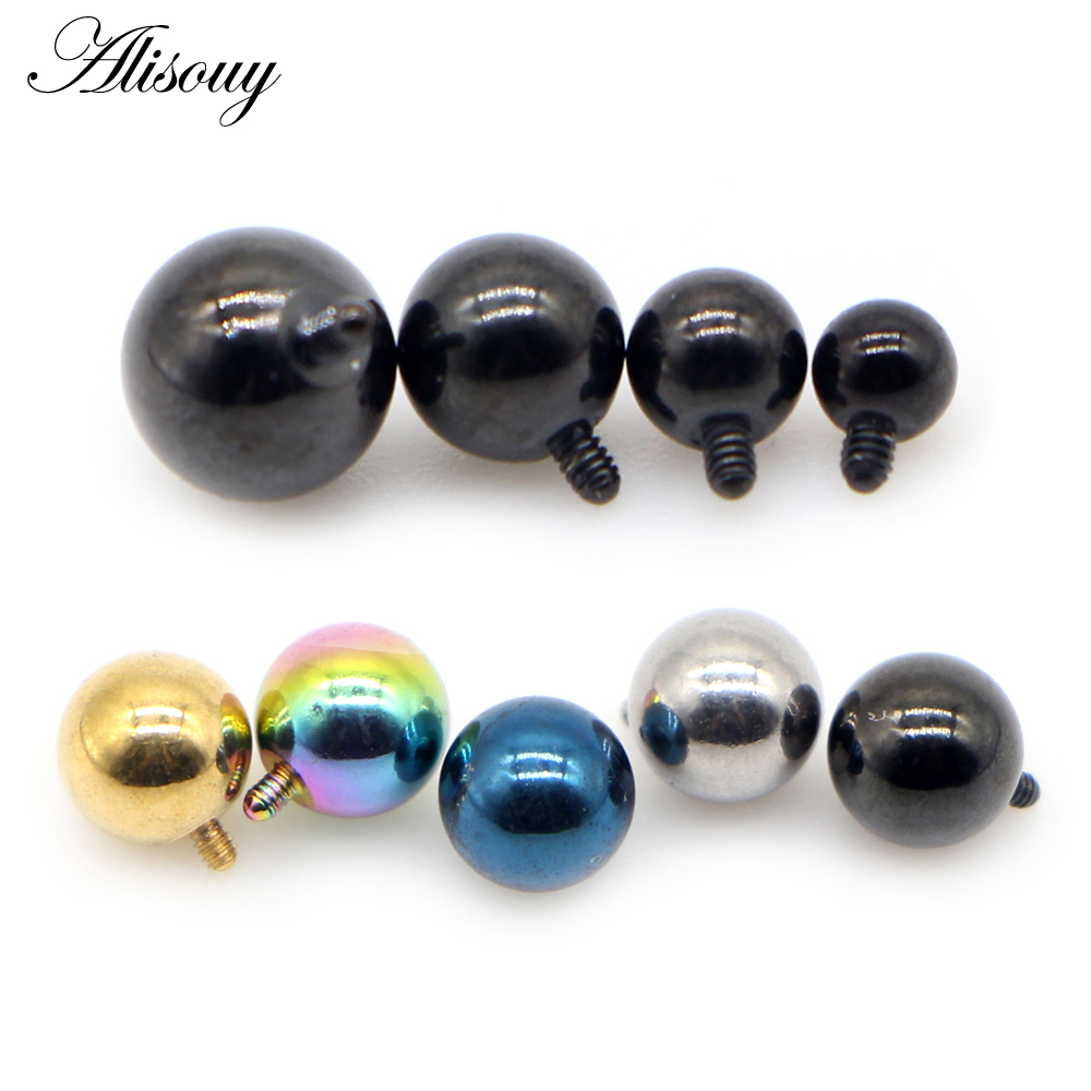 Body Jewelry Dermal - Alisouy 2PCS 3/4/5/6mm 16G Kulka ze