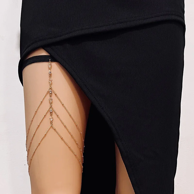Body Jewelry Outfit - Moda letni artystyczny łańcuszek na udo