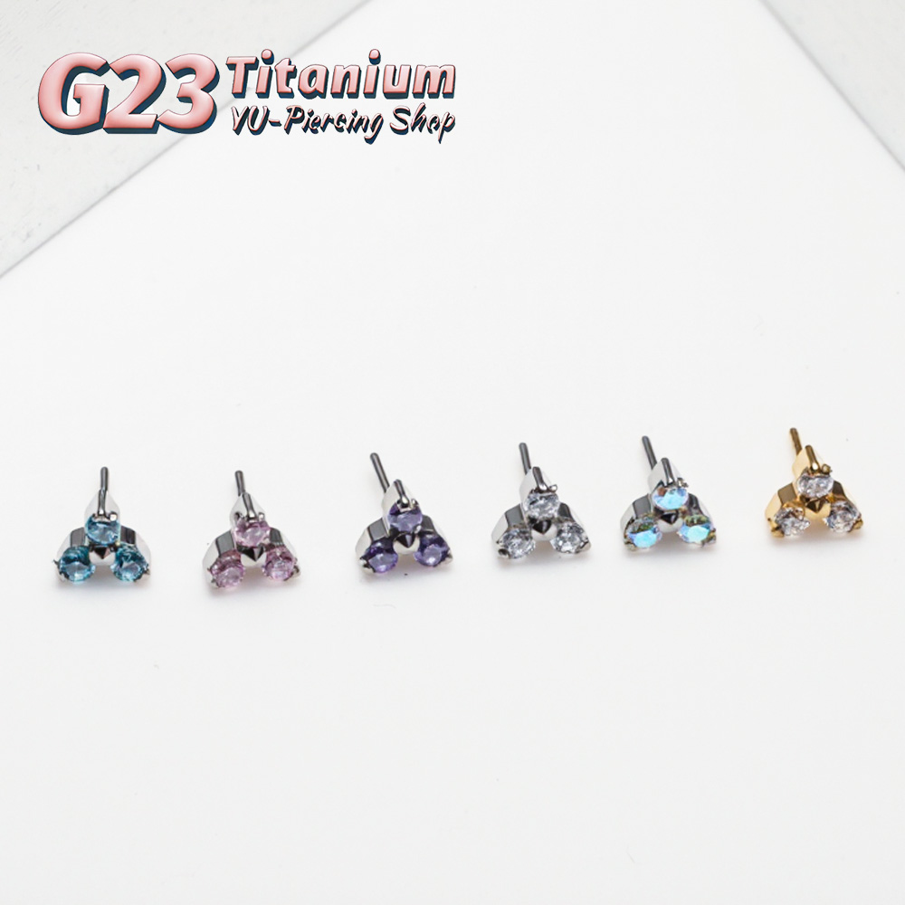 Body Jewelry Threadless - Wymienna kolczyk do piercingu z tytanu
