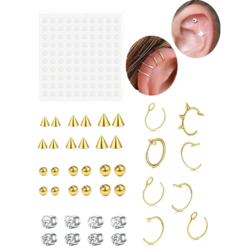 Body Jewelry Nose Studs - Fałszywe kolczyki do nosa, fałszywy septum