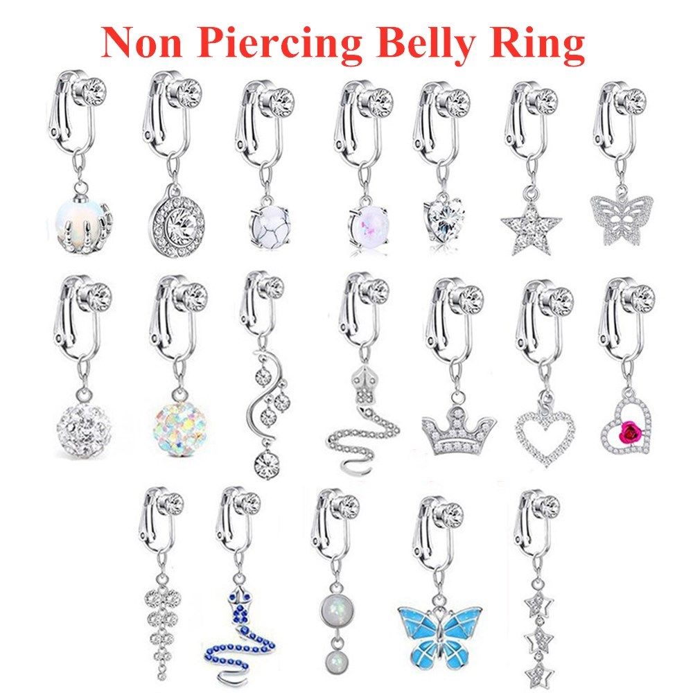 Body Jewelry Earrings - Akcesoria plażowe Klipsy do uszu bez