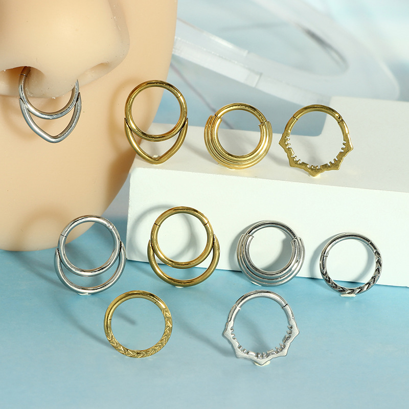 Kolczyki do nosa, metalowy kol – Body Jewelry Earrings recenzja i cena