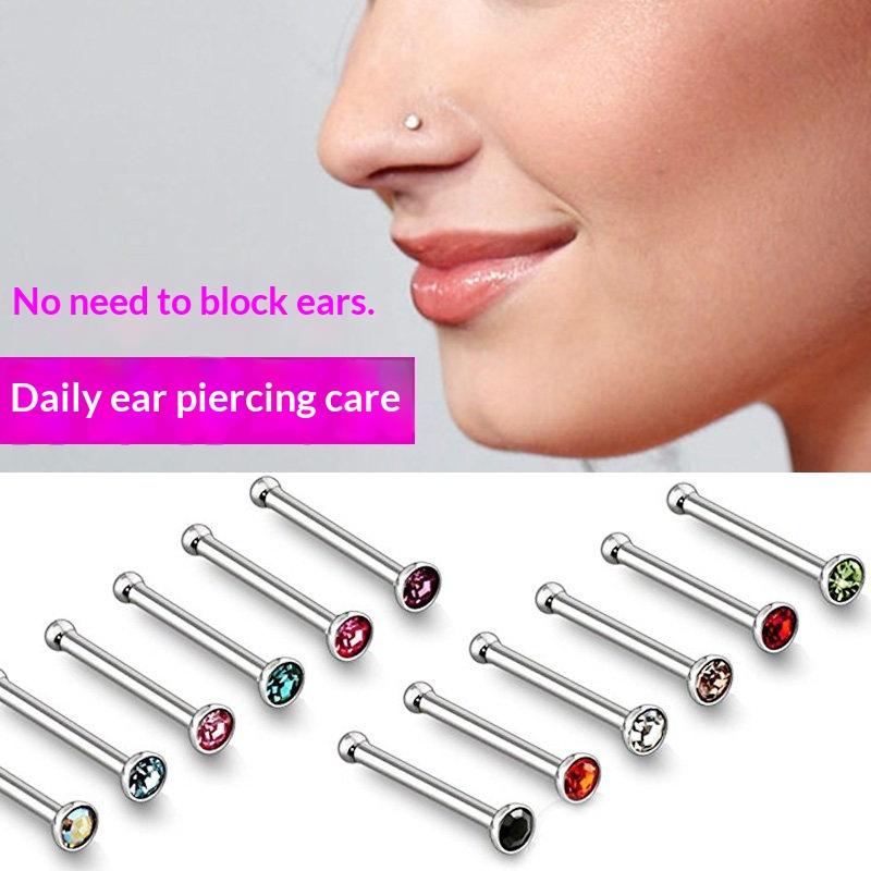60 sztuk nowych kolczyków do n – Body Jewelry Nose Studs recenzja i cena