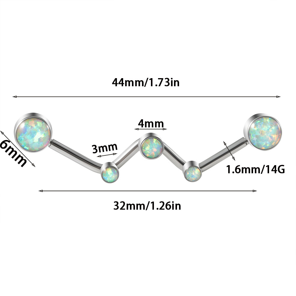 1PC stal chirurgiczna 316L 14G – Body Jewelry Threadless recenzja i cena