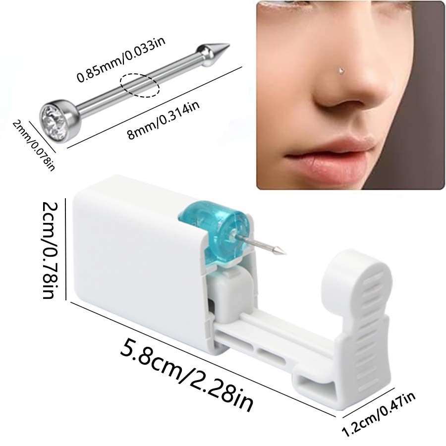 2/4 SZT. Jednorazowy pistolet  – Body Jewelry Nose Studs recenzja i cena
