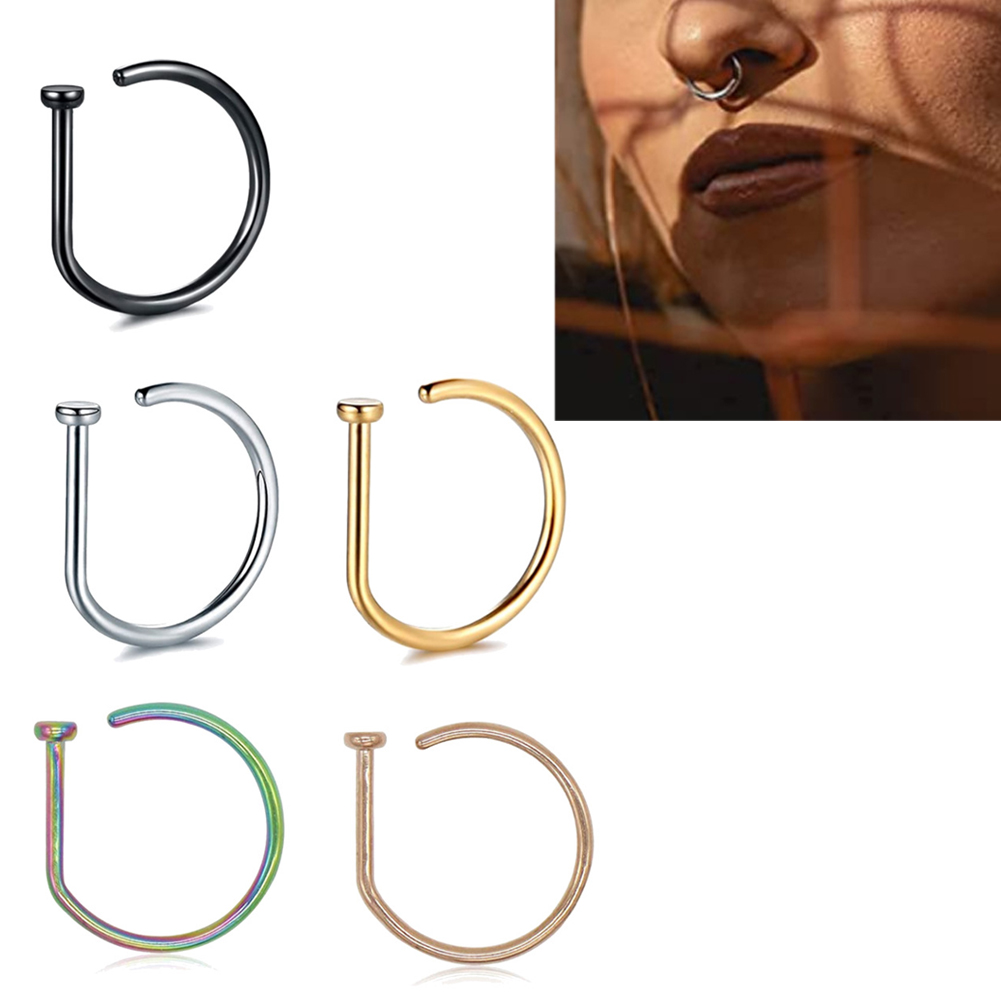 1PC Kobieta Mężczyzna Fałszywe – Body Jewelry Nose Studs recenzja i cena