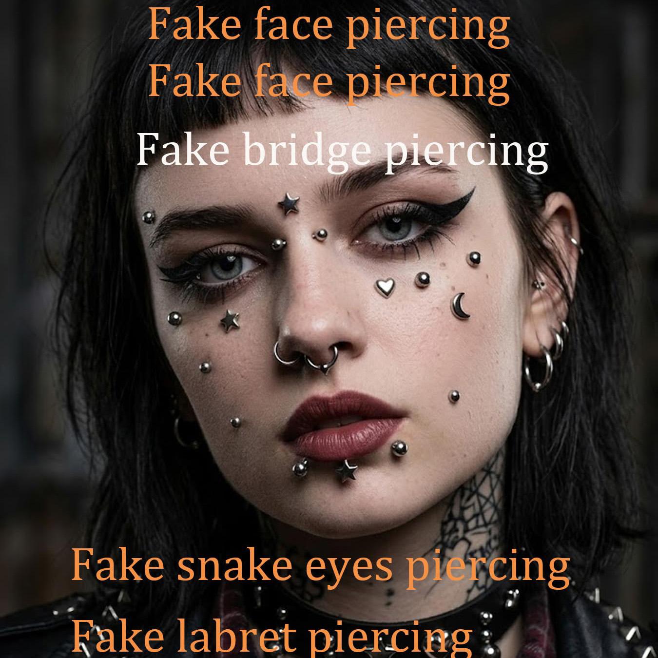Sztuczne kolczyki, naklejane k – Body Jewelry Nose Studs recenzja i cena