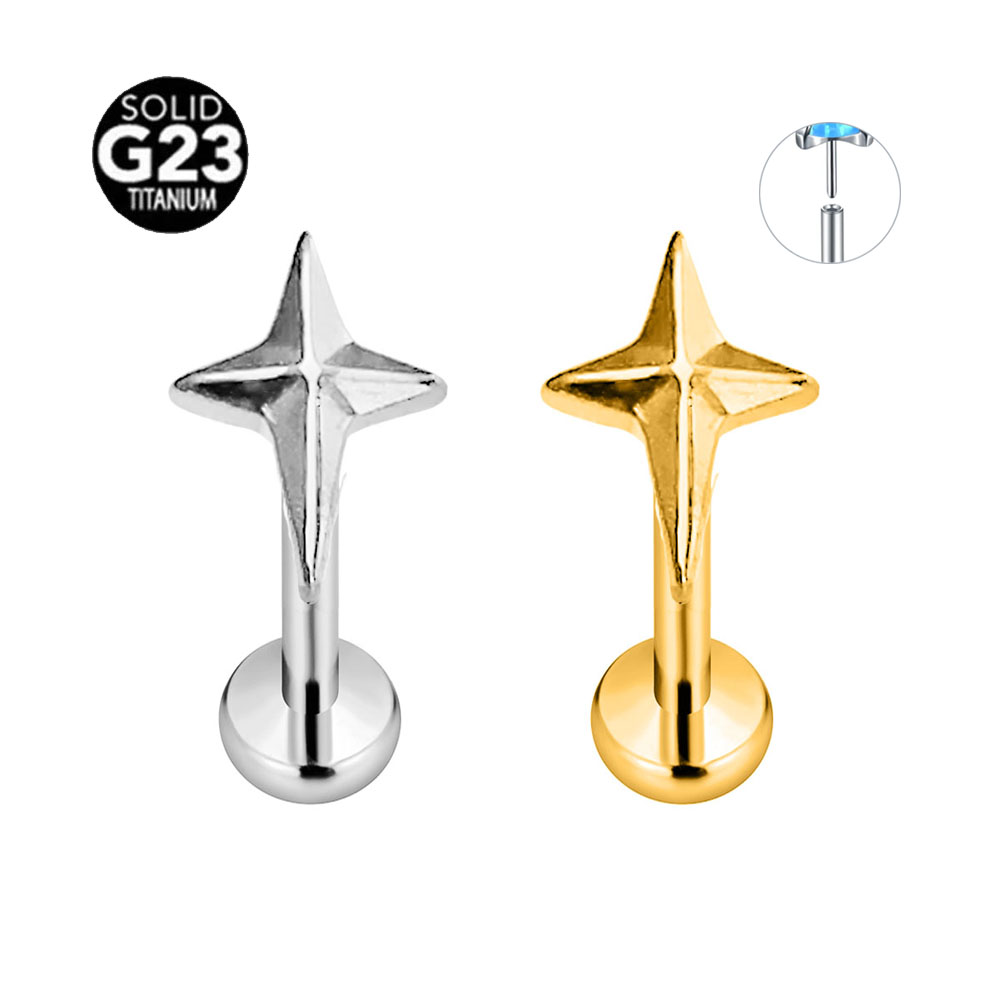 ASTM F136 G23 Titanium Star Cr – Body Jewelry Threadless recenzja i cena