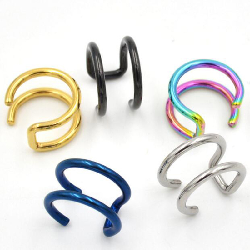 2 szt. Klipsy na ucho ze stali – Body Jewelry Earrings recenzja i cena