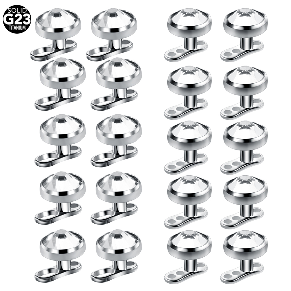 10szt/lot Titanium Micro Derma – Body Jewelry Dermal recenzja i cena