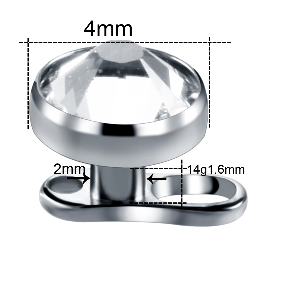 10szt/lot Titanium Micro Derma – Body Jewelry Dermal recenzja i cena