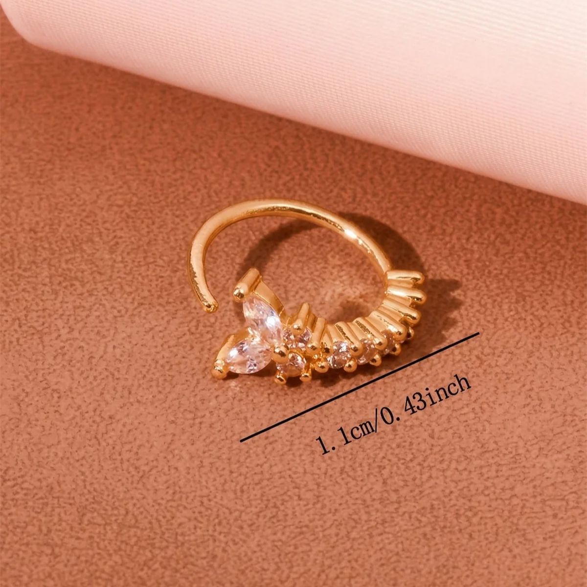 1 szt. Klips do nosa w kształc – Body Jewelry Nose Studs recenzja i cena