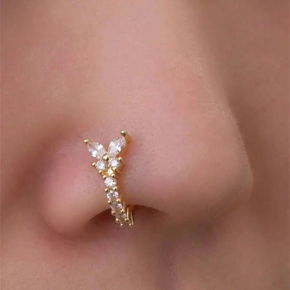 1 szt. Klips do nosa w kształc – Body Jewelry Nose Studs recenzja i cena