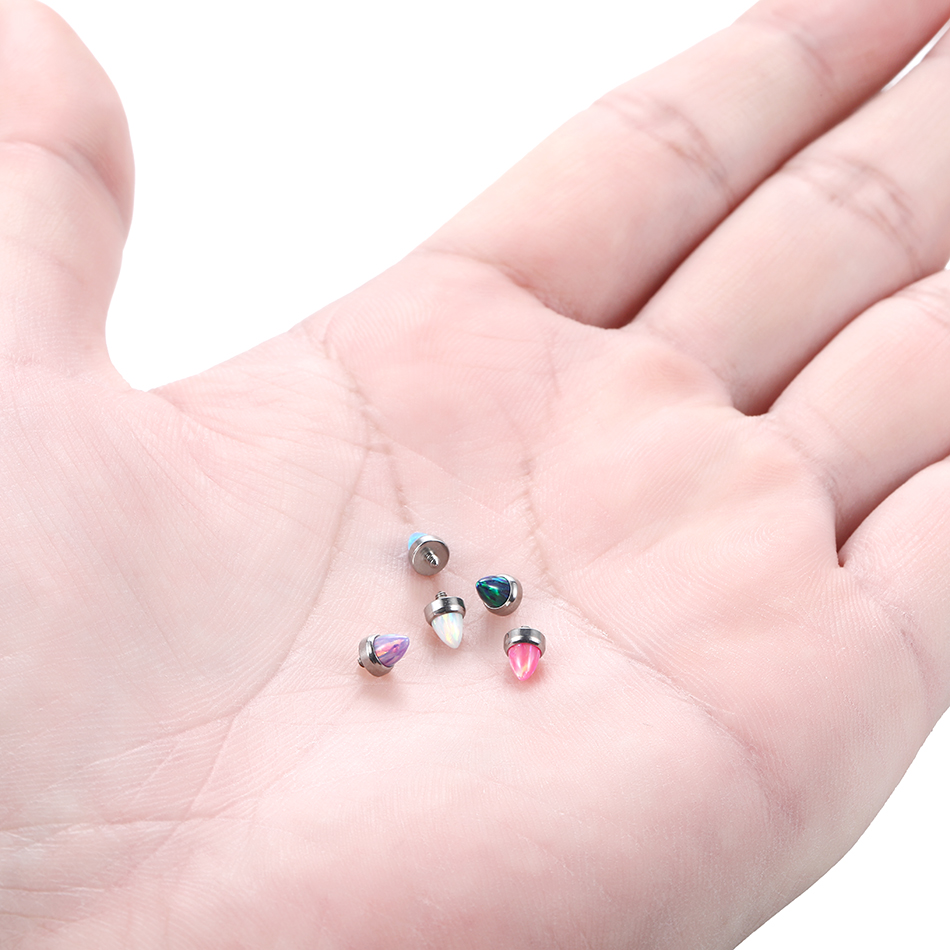 1PC zestaw pazurów tytanowych  – Body Jewelry Dermal recenzja i cena
