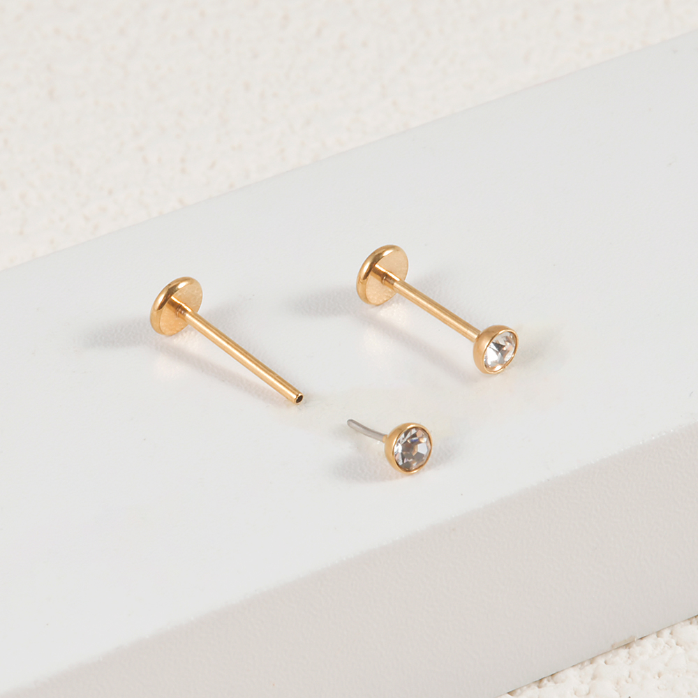 1 szt. Stal chirurgiczna nitko – Body Jewelry Threadless recenzja i cena