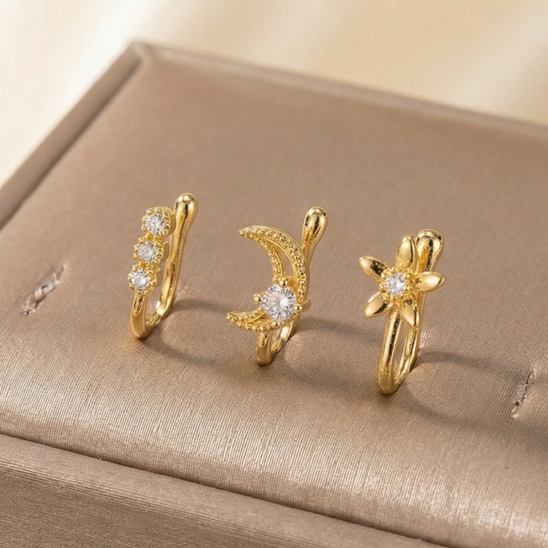 3-częściowy zestaw retro klips – Body Jewelry Nose Studs recenzja i cena