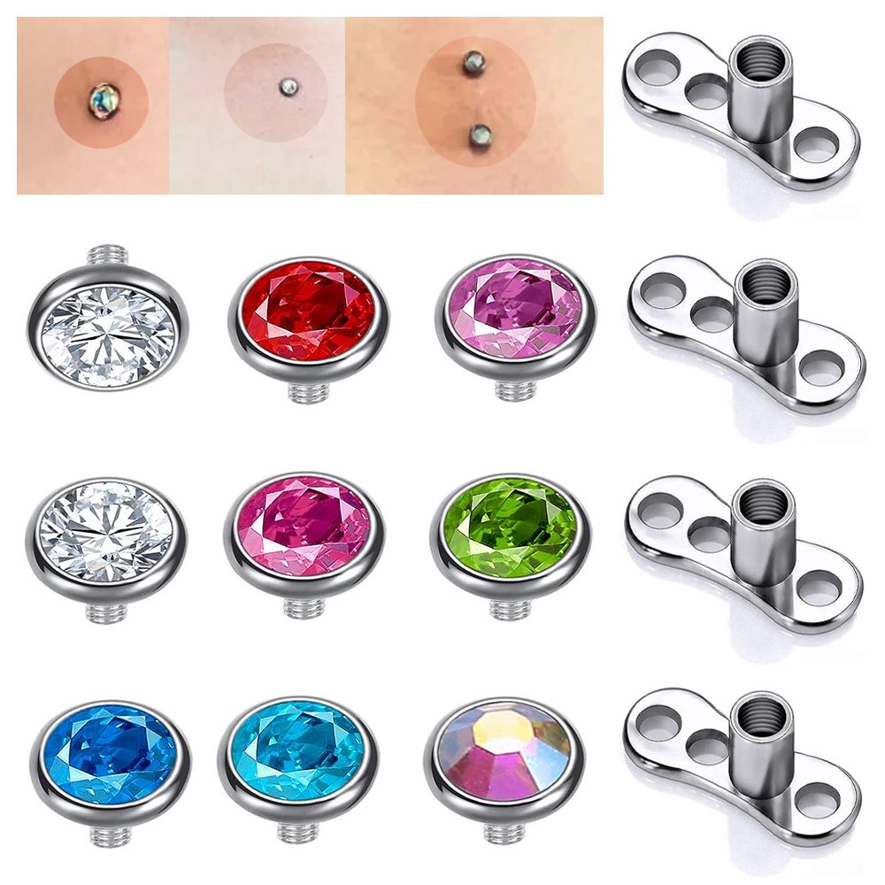Piercing powierzchni ze stali  – Body Jewelry Dermal recenzja i cena