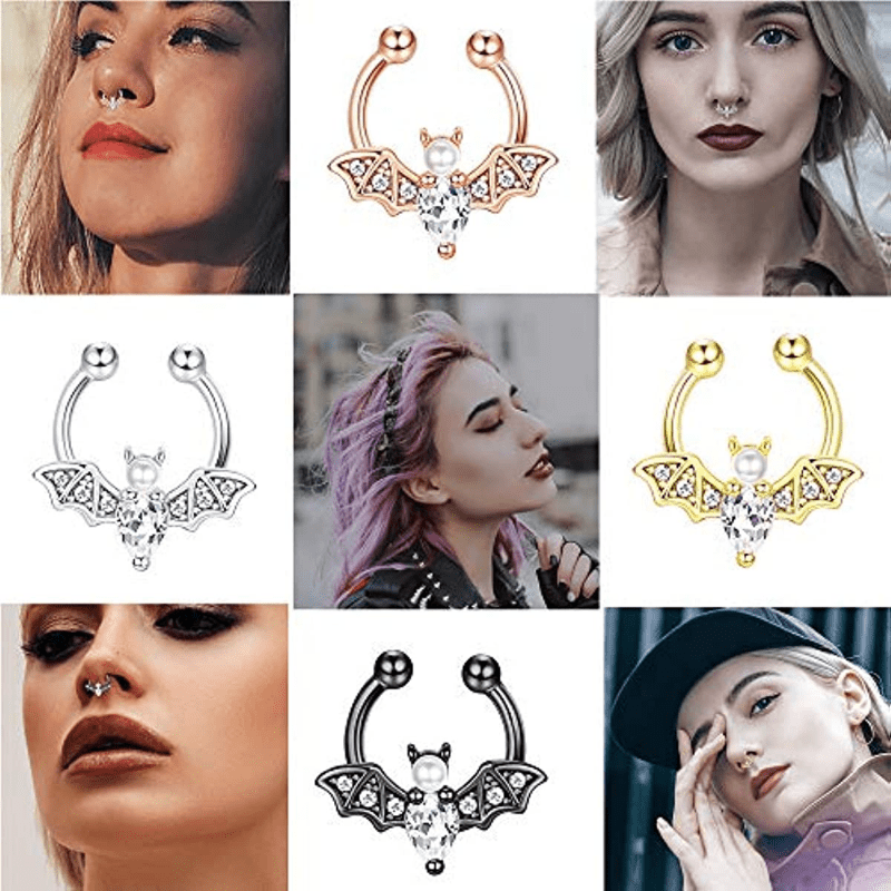 EVISPOL Cute Halloween Bat Fau – Body Jewelry Nose Studs recenzja i cena