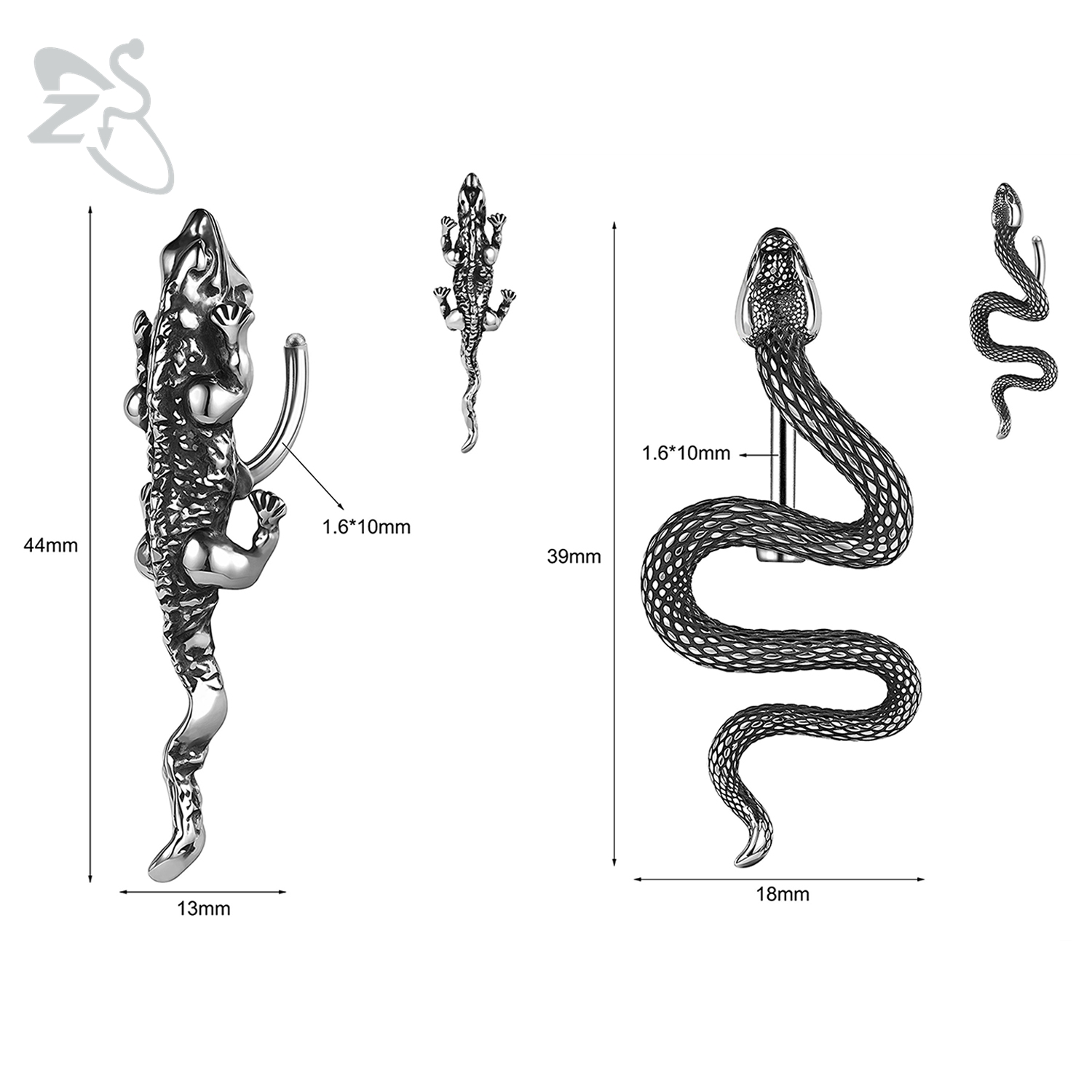 ZS 1 szt. 14G Pierścień do pęp – Zs Body Jewelry recenzja i cena