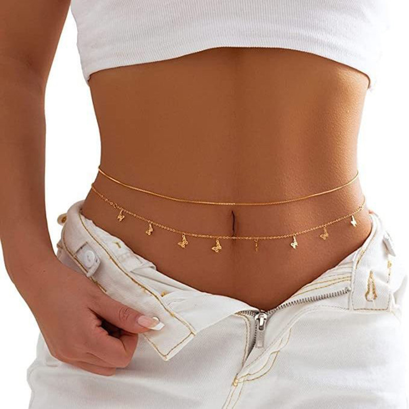 Moda prosta dwuwarstwowa koral – Body Jewelry Outfit recenzja i cena